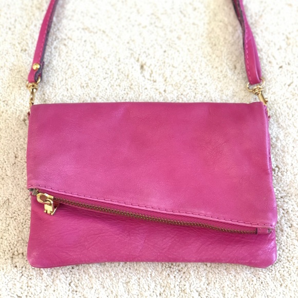 Handbags - Pink leather crossbody bag